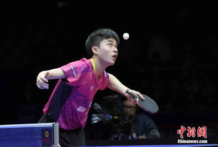 中国台北选手林昀儒在比赛中。安源 摄