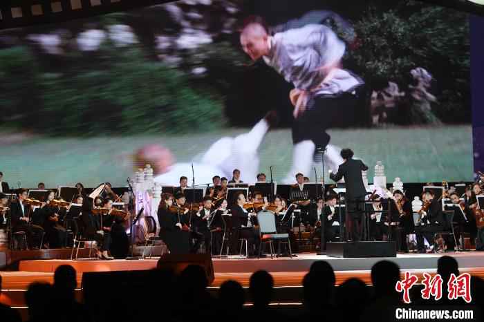 2019中国(佛山)大湾区功夫电影周开幕式现场。 姬东 摄 2019中国(佛山)大湾区功夫电影周开幕