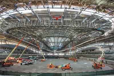 国家速滑馆已实现封顶封围