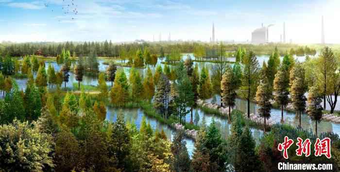 青山北湖长江森林效果图 武汉市园林和林业局供图 武汉将启动21个绿化项目 瞄准长江两岸做“绿文