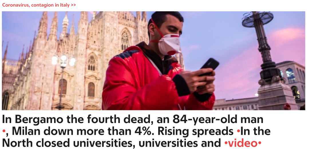 意大利＂1号＂病人引爆疫情 超5万人被要求在家