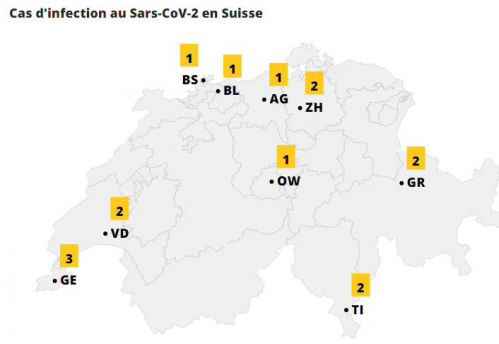 瑞士新冠肺炎疫情最新情况:已确诊15例 详细确