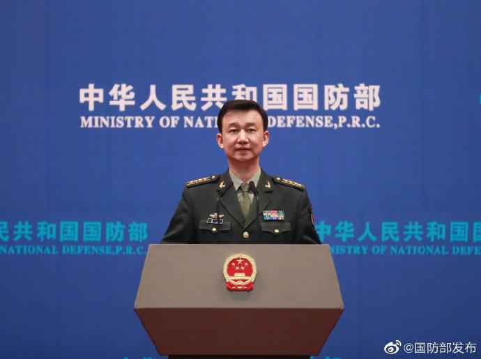 国防部新闻发言人吴谦。图片来源: 国防部:2020年上半年征兵工作推迟至下半年一并