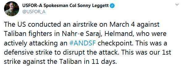 和平协议签署仅4天 美国为何对塔利班展开空袭？