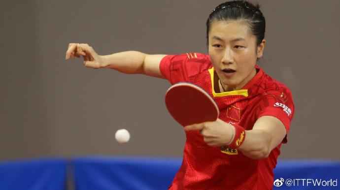 图片来源:国际乒联官方微博 卡塔尔赛丁宁遭伊藤美诚横扫 第3局0:11被零封