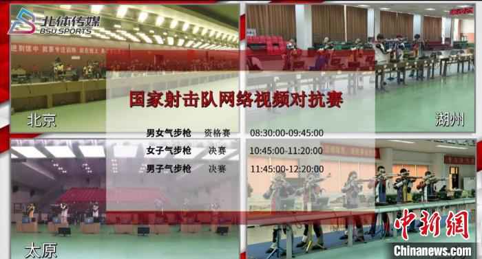 选手在“云比赛”中 赛事方提供 国家射击队举办网络视频对抗赛 “云比赛”检验