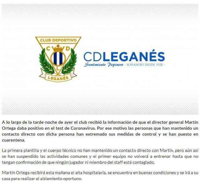 莱加内斯CEO新冠病毒检测呈阳性。 一周体坛论语丨无论豪门弱旅,祝你们全年无“