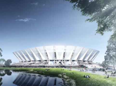 图片来源:江苏省足球运动协会微信公众号。 “扇”意来袭!亚洲杯苏州赛区球场设计方案出