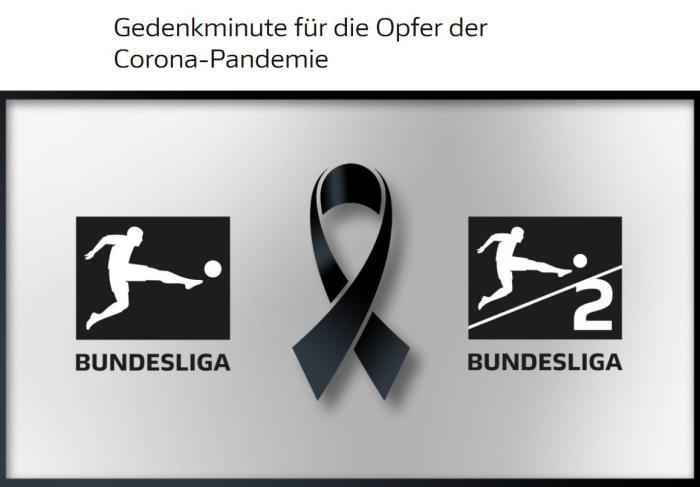 公告截图 悼念新冠肺炎逝者 德甲德乙联赛将进行赛前默哀