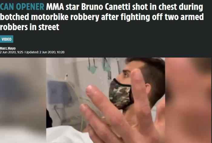 外媒报道截图。 MMA选手实战能力有多强?这群倒霉劫匪最清楚…