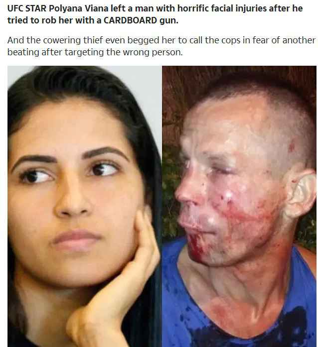 外媒报道截图。 MMA选手实战能力有多强?这群倒霉劫匪最清楚…