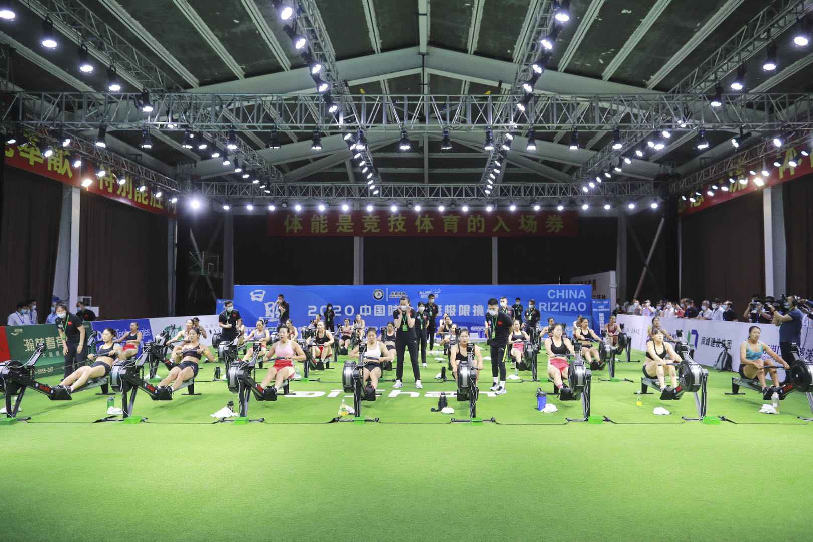 比赛现场。主办方供图 陆上赛艇极限挑战赛捷报频传 张亮黄开凤双破世