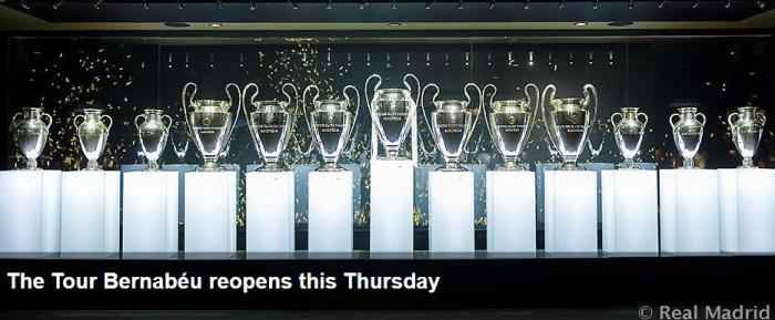 皇马俱乐部官网截图。 皇马主场伯纳乌将对游客恢复开放 门票降价销售