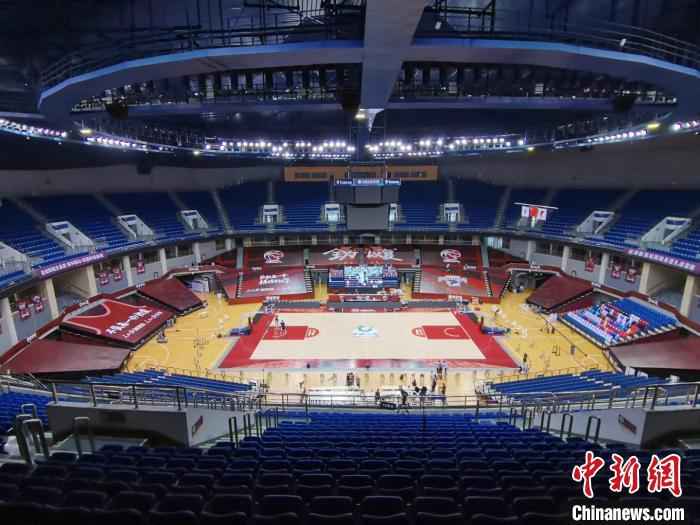 CBA复赛举办场地——青岛国信体育中心钻石体育馆。　袁锦锦 摄
