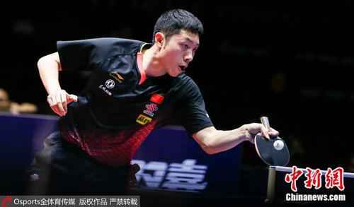 许昕在比赛中。(资料图)图片来源:Osports全体育图片社 国乒模拟赛小将抢班夺权 奥运阵容可能会出你预