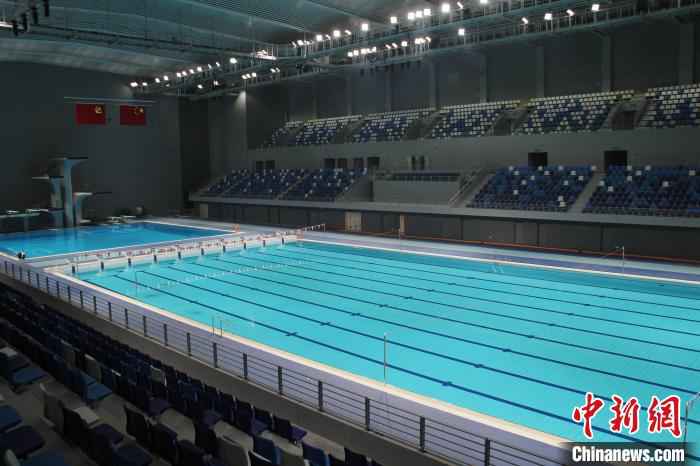 图为西安奥体中心游泳跳水馆。 张一辰 摄 聚焦十四运会场馆建设 “智能化”成“关键词”