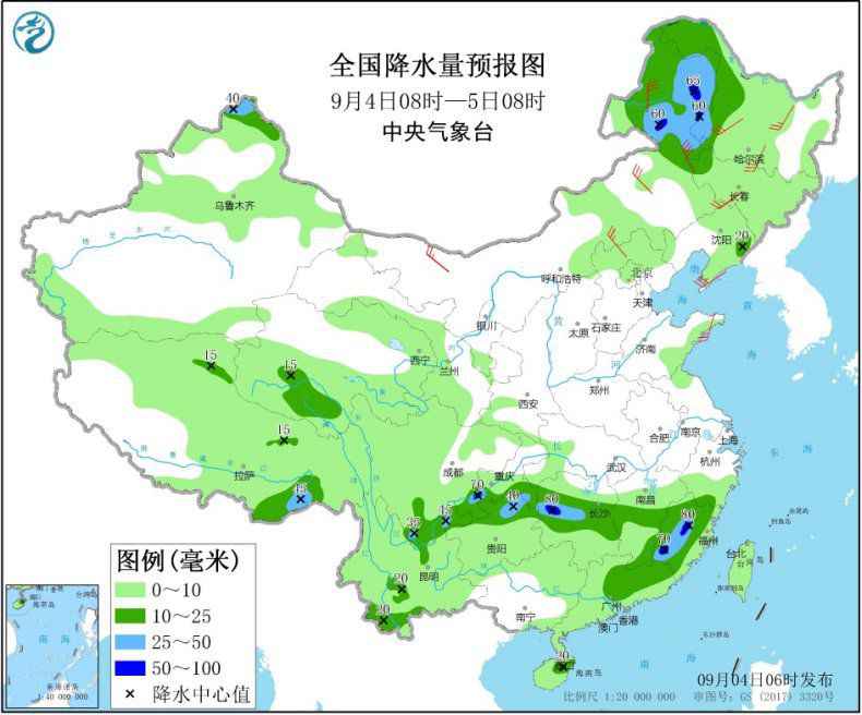 黑龙江内蒙古等地仍有较强风雨 西南地区东部等